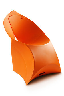 Flux chair bright orange FCH0005