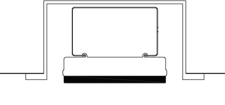 GrandHall Heatstrip Inbouwframe THD2400