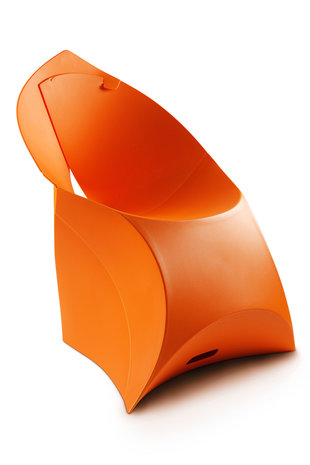 Flux chair bright orange FCH0005